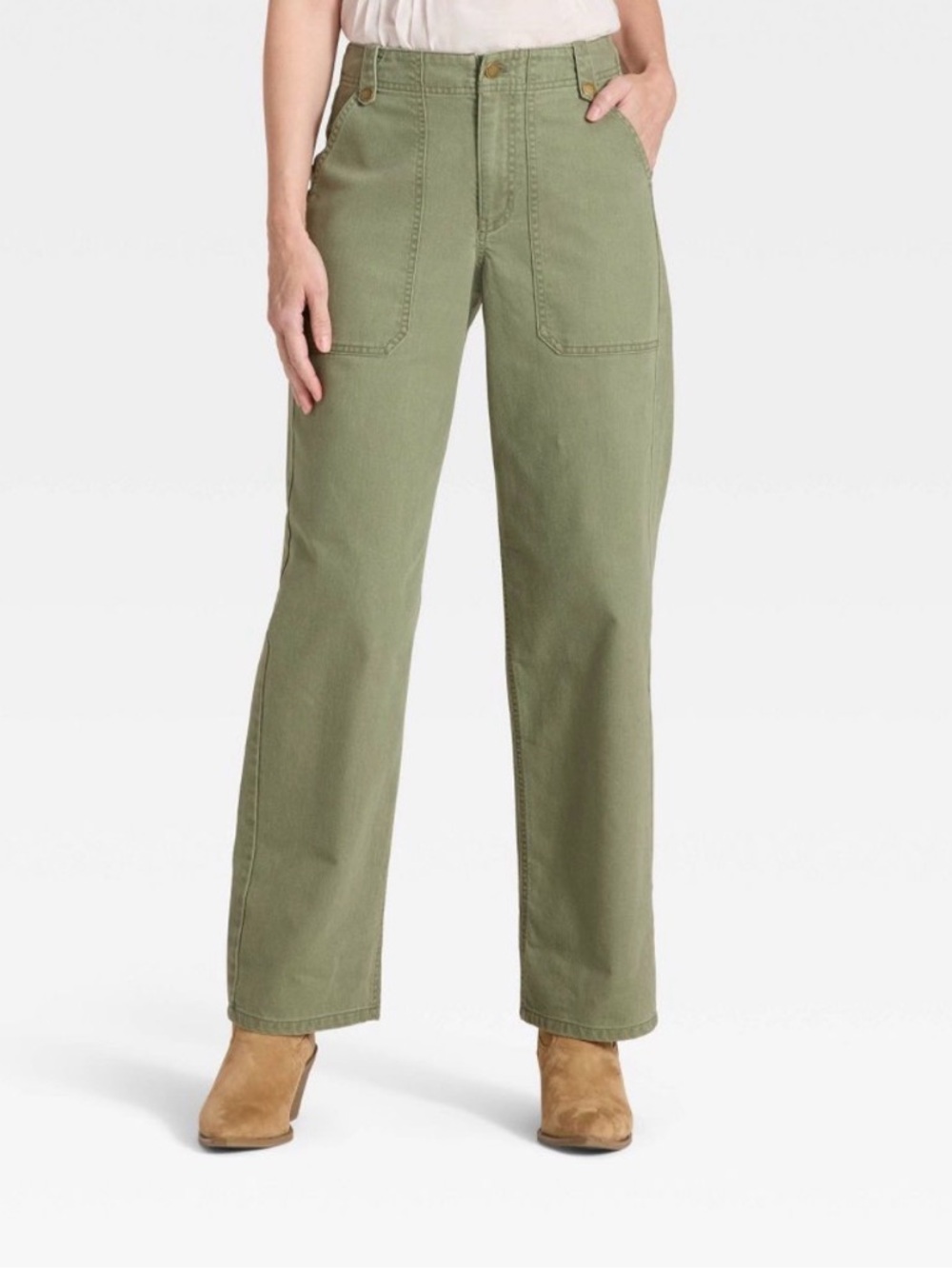 Women's Mid-Rise Straight Leg Cargo Pants - Universal Thread